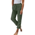 thumbnail image 2 of Womens High Waisted Work Pants with Pockets, Comfortable Stretchy Office Trousers for Business Casual Travel and Everyday Wear, 2 of 6