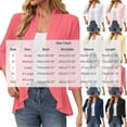 thumbnail image 3 of Stamzod Summer Cardigans for Women Lightweight 3/4 Sleeve Open Front Cardigan Dressy Casual Loose Fit Cover Up Mint Green S, 3 of 9