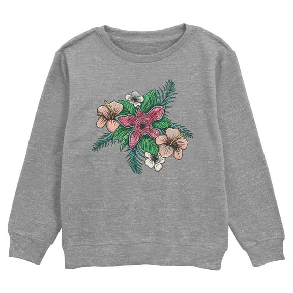 Netflix Boy's Stranger Things Hibiscus Demogorgon Sweatshirt