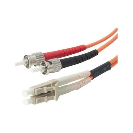 UPC: 0722868447888 | Belkin Fiber Optic Multimode Duplex Fiber Patch Network Cable LC / ST MMF  62.5/125 Male to Male 2 Meters  6.56 Feet (F2F202L0-02M)