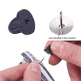thumbnail image 4 of jifeng 200Pc Rubber Pin Backs Holders PVC Clutch Lapel Pin Tie Tacks Jewelry 11mm, 4 of 9