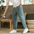 thumbnail image 2 of Mens Fashion Loose Casual Nine Point Trousers, 2 of 6