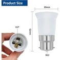 thumbnail image 2 of B22 to E27 adapter socket for LED lamp, AC 230V, conversion, 2 of 5
