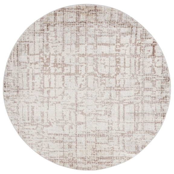 SAFAVIEH Palma Giuseppe Oriental Area Rug, Beige/Brown, 6'7" x 6'7" Round