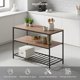 thumbnail image 3 of MUEBLANA - Alacena de cocina 3 niveles – Estantería organizadora con repisas de madera y estructura de acero – Fácil de armar – Resistente 30kg por nivel – 120x60x85 cm, 3 of 7