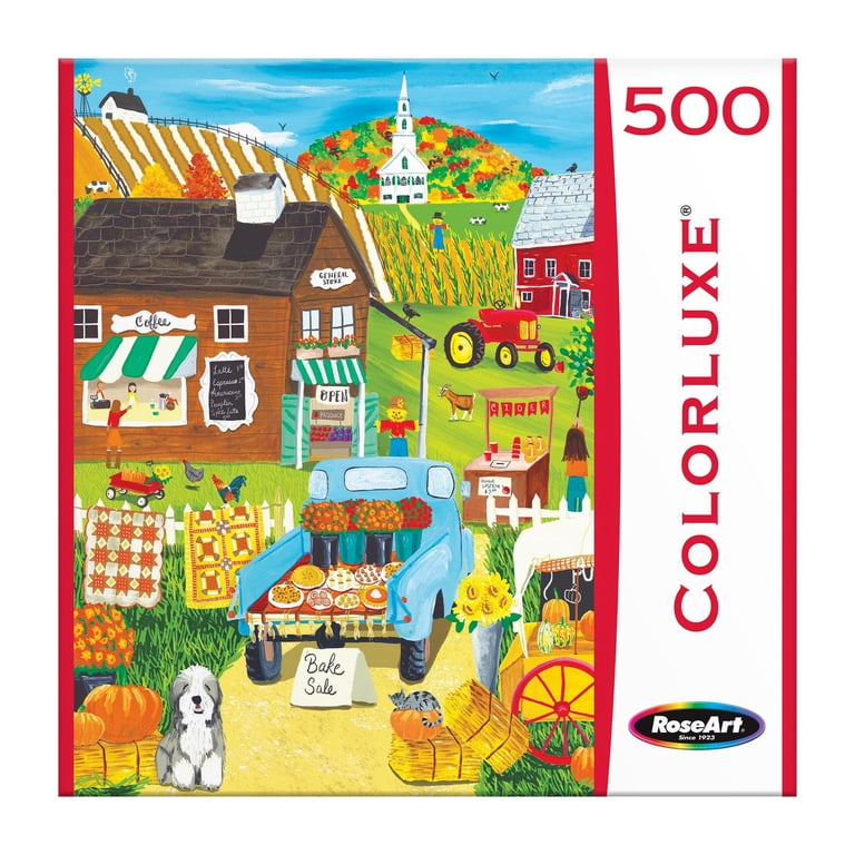 ロナルド・グレッグ、ル・ヴェーズ、画集より RoseArt Colorluxe 500-Piece Fall Scene Adult Interlocking Puzzle
