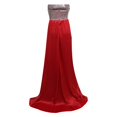 thumbnail image 4 of Women Square Collar Stitching Hpllow Out Backless Sling Solid Slim Long Dress, 4 of 5
