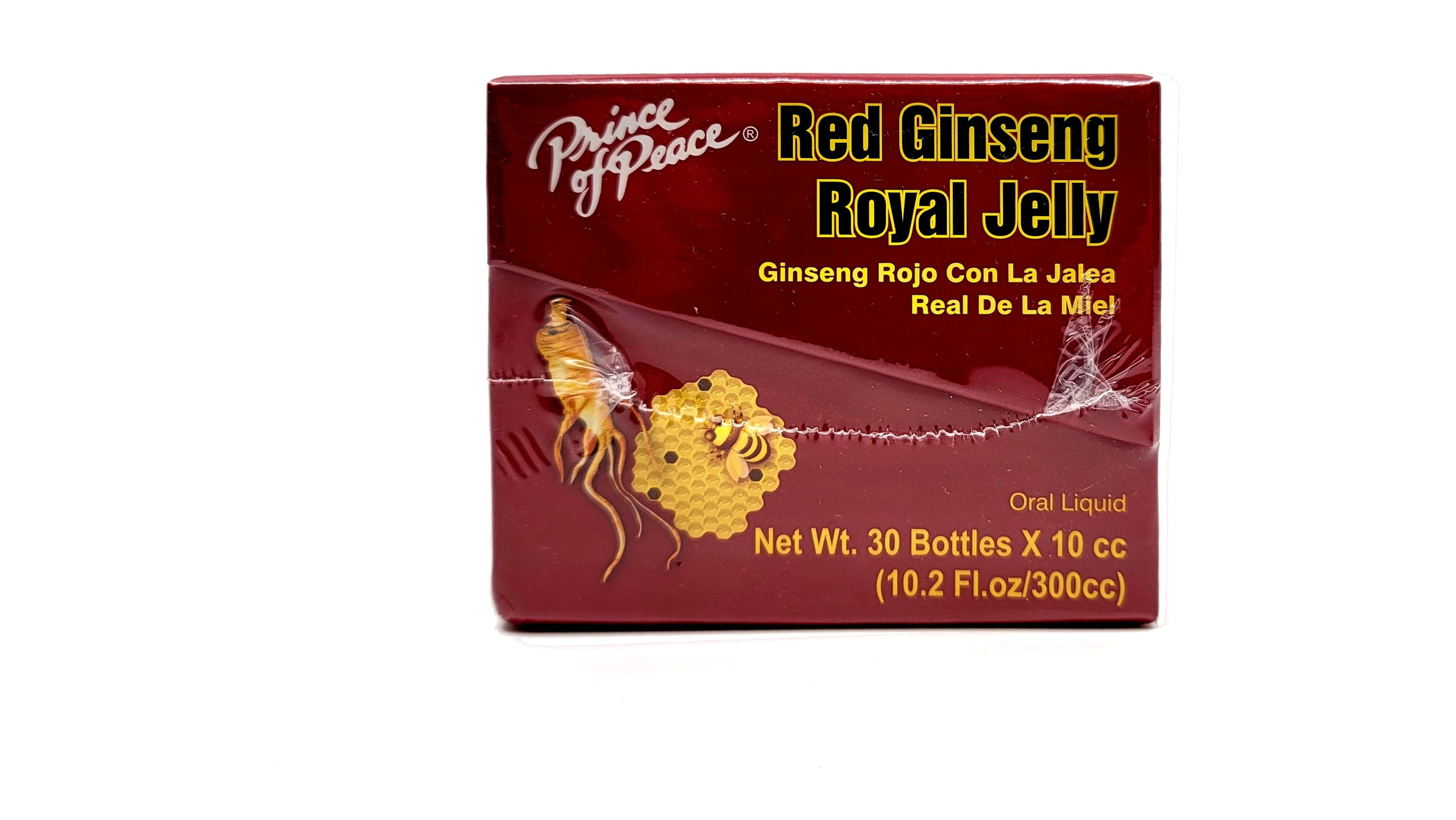 Prince Of Peace Red Ginseng Royal Jelly - 10ml Vials, 30 Bottles Per Pack (3 Packs/Case)