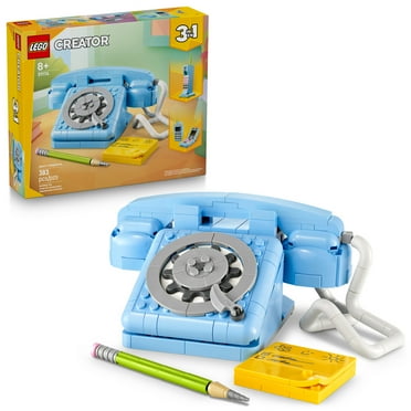 LEGO Creator 3 in 1 Retro Telephone Kids Toy - Home Decor for Bedroom or Kids Room - Building Toy and Learning Playset for Girls & Boys, Ages 8  - Gift Idea for Birthdays or Special Occasions - 31174