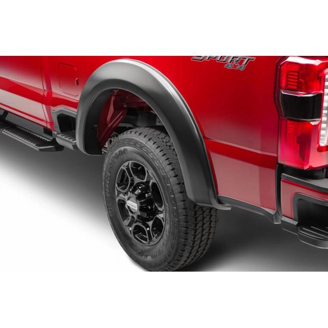Bushwacker Fender Flare 20150-02 Extend-A-Fender; 3 Inch Tire Coverage; Matte Black; Dura-Flex 2000 ABS Smooth Plastic; 5-1/2 Inch Flare Height; Set Of 2