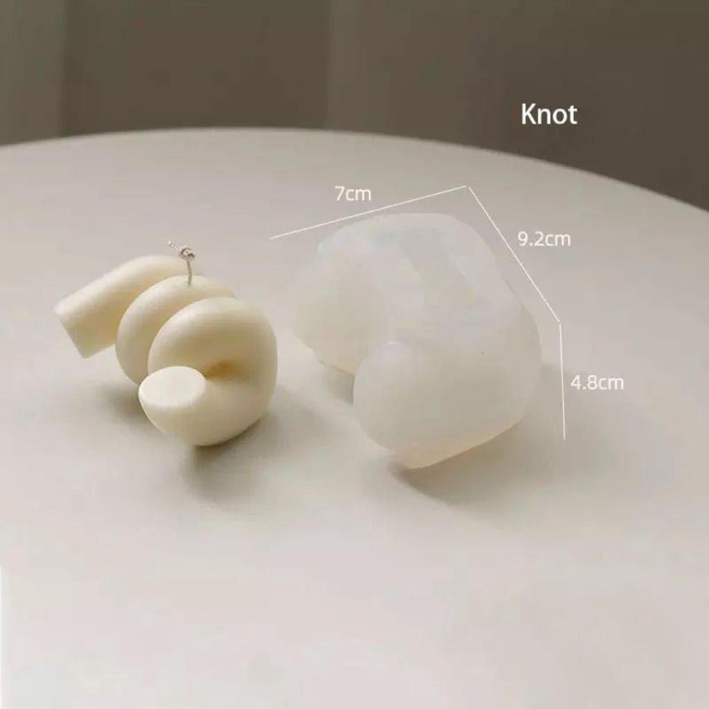 Dollar2million Candle Mold 3D Art, Coil Craft Clear Silicone