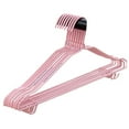 thumbnail image 3 of HEATSHAKING 10Pcs Pink Hanger for Clothing Hangers with Multifunctional Design for Adults Dormitory, 3 of 8