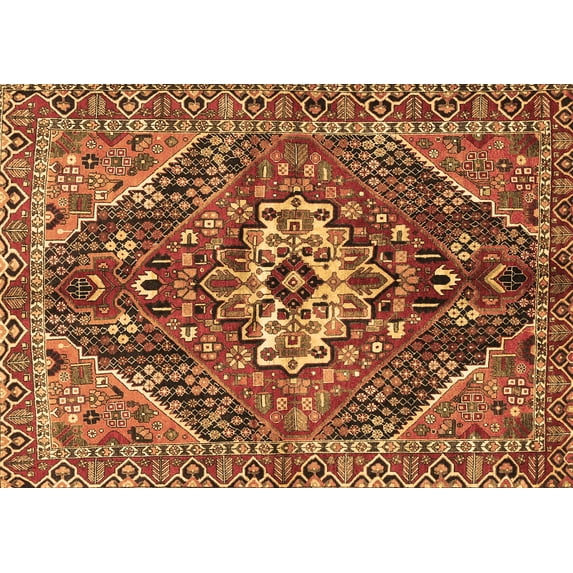 Ahgly Company Indoor Rectangle Persian Brown Traditional Area Rugs, 8' x 10'
