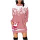 thumbnail image 1 of WILLBEST Sudaderas para Mujer, Vestido de Navidad, Vestido de Noche para Mujer, Sudadera Navideña de Moda con Capucha y Bolsillo Tipo Bolso, Sudadera Estampada, Falda de Moda Mediana, 1 of 4