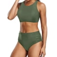 thumbnail image 4 of Bathing Suits for Women Two Piece Swimsuit for Women Women High Waisted Bikini Push Up Two Piece Swimsuits, 4 of 7