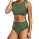 thumbnail image 4 of WILLBEST Traje de Baño Para Mujer, Bikini de Cintura Alta Sexy, Push Up, Traje de Baño de Dos Piezas, Conjunto de Bikini Estampado de Cintura Alta Fruncido Retro de Dos Piezas, 4 of 7