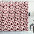 thumbnail image 1 of Ambesonne Peppers Shower Curtain, Various Types of Chilli, 69"Wx84"L, Ruby and Green, 1 of 3