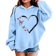 thumbnail image 2 of Shadoumai Girls Stylish Long Sleeve Casual Pullover Hooded Sweatshirt Soft Fabric Warm Autumn Daily Outerwear for Kids, Girls Stylish Autumn Hooded Sweatshirt, 2 of 3
