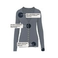thumbnail image 6 of ClothingAve. Women's Long Sleeve Snap Button Sweater Cardigan w/ Ribbed Detail S~3X Female Cardigan, 6 of 7