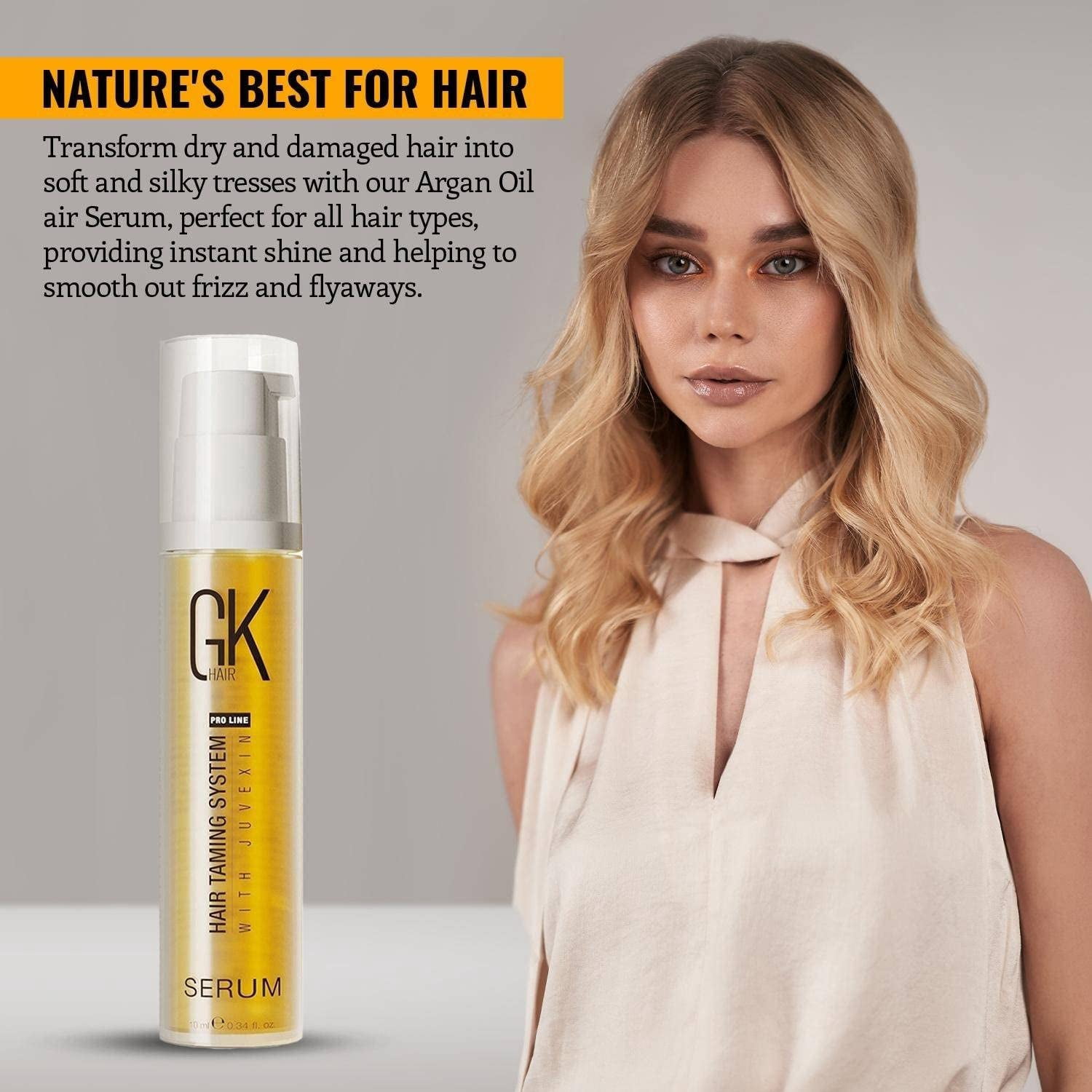 GK Hair Argan Oil Serum, 50ml - Nourishing & Moisturizing