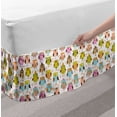 thumbnail image 2 of Ambesonne Multi-color Floral Wrap Around Microfiber Bed Skirt, Full, 2 of 2