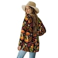 thumbnail image 2 of Garronmavis Women's Lightweight Open Front Cardigans Long Sleeve Kimono Cover Ups for Women Beach Cardigan Sweater Jacket Fall Mushroom, 2 of 6