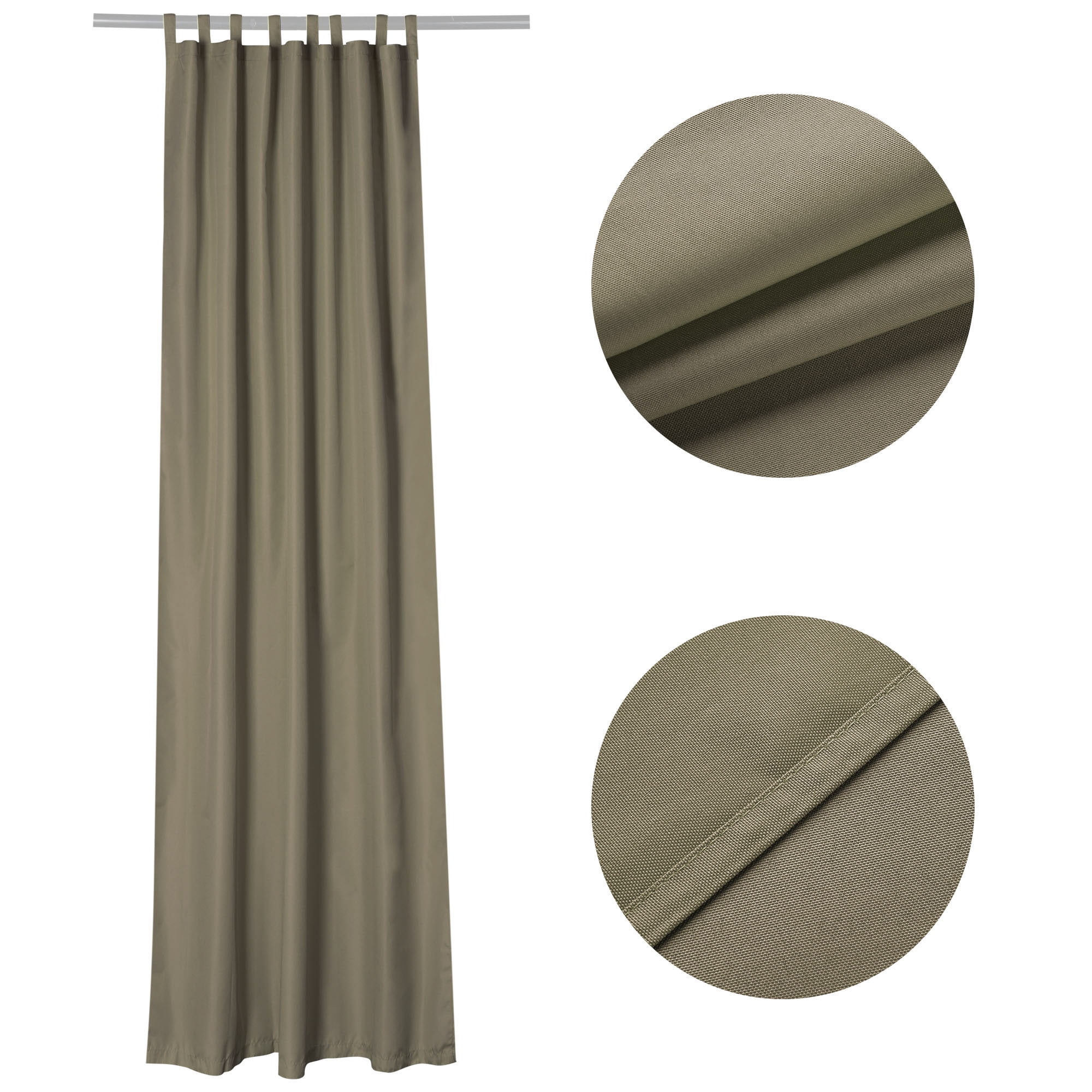 Yescom 54"x108" Outdoor Privacy Curtain Panel Tab Top UV30+ Patio Lanai Pergola 4 Piece