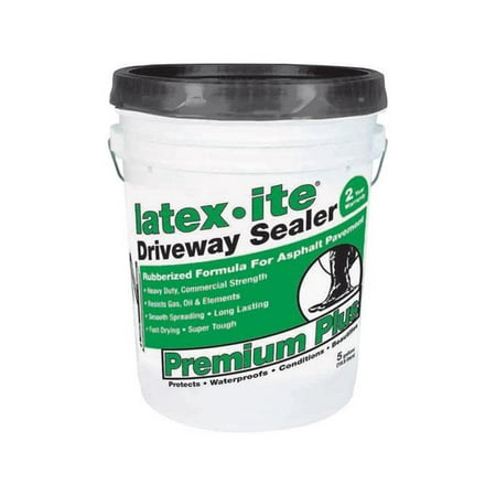 Latex-Ite 1833482 4.75 gal Premium Plus Black Asphalt Driveway (Best Driveway Sealer Consumer Reports)