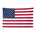 thumbnail image 1 of Fourth of July Tapestry, USA National Flag with Freedom Wording Stripes and Stars, Fabric Wall Hanging Decor for Bedroom Living Room Dorm, 2 Sizes, Ruby Night Blue, by Ambesonne, 1 of 1
