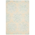 thumbnail image 5 of SAFAVIEH Bella Glenna Medallion Floral Wool Area Rug, Beige/Turquoise, 4' x 6', 5 of 10
