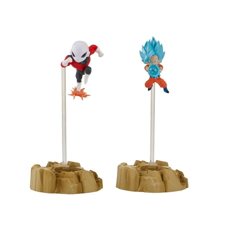 Bandai America - Dragon Ball Super Nano Figures 2-Pack, Super Saiyan Blue Goku and Jiren