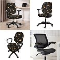 thumbnail image 2 of FKELYI Vintage Planet Star Moon Print Office Chair Slipcovers with 2 Piece Armrest Covers Washable Anti-Dust Computer Chair Protective Cover for Armchair Removable Decoration, 2 of 7