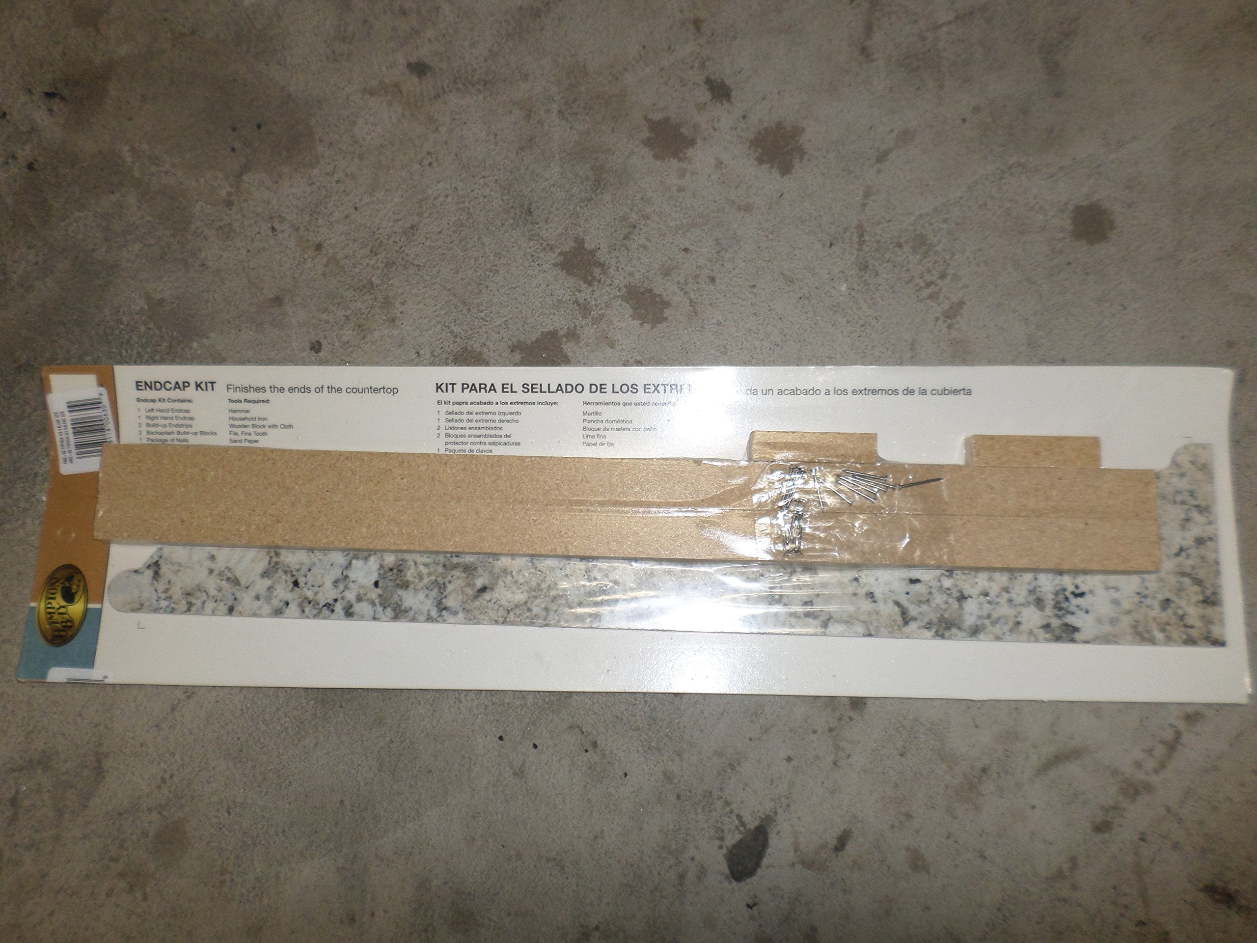 Hampton Bay Valencia Typhoon Ice Laminate Countertop Endcap Kit