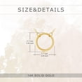thumbnail image 5 of KECHO 14k Gold Simple Circle Necklace Karma Pendant Necklace for Women Jewelry, 5 of 6
