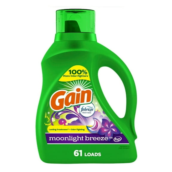 Gain Liquid Laundry Detergent (Pack 1) - 61 Loads, 88fl