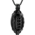 thumbnail image 4 of American Football Memorial Keepsake Pendant Urn Necklace for Ashes Holder Stainless Steel Cremation Jewelry for Ashes for Men, 4 of 7