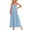 Light Blue, variant on Women's Full Size Ruched Tiered Spaghetti Strap Dress Polyester % with Moderate Stretch and Elegant Silhouette