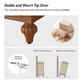 thumbnail image 4 of 58" 2 Drawer Buffet Sideboard 4 Doors Storge Accent Cabinet with Adjustable Shelves Acorn, 4 of 8