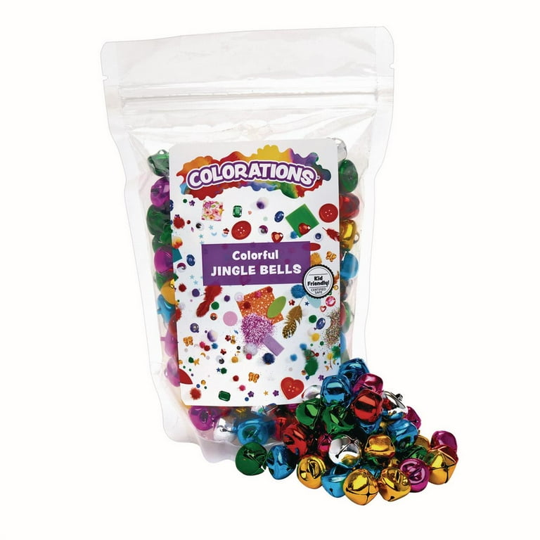 Colorations Colorful Crafting Bells - 200 Pieces (Item #Rbwbells)