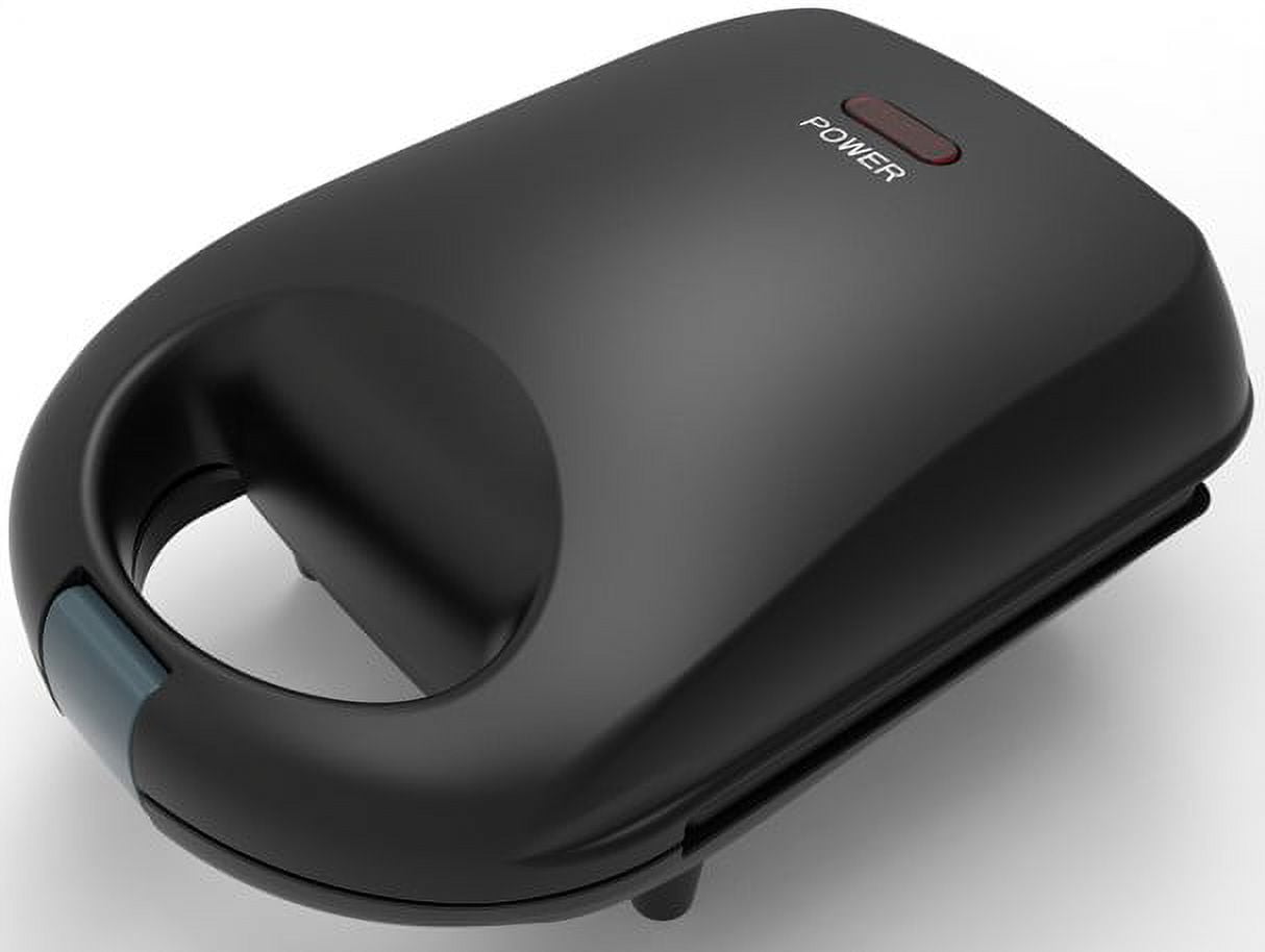 Mainstays Single Waffle Maker, Matte Black, Non-Stick