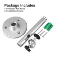 thumbnail image 2 of CHUANK Universal Projector Wall Ceiling Mount Hanger 360°Rotatable Head with Length 7.0inch/11lbs Load Mounting Bracket Fits for Most Home Office, 2 of 8