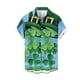 thumbnail image 4 of Camisas hawaianas para hombres y mujeres Camisas con estampado de coco para hombres Camisas casuales de manga corta con solapa de un solo pecho Blusas grandes 5XL, 4 of 5