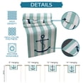 thumbnail image 7 of Table Runner Blue Nautical Anchor Chain Table Decoration for Kitchen Dinning Teal Green Stripes Table Decoration for Indoor Outdoor Party Wedding Decor 13x72inch, 7 of 7