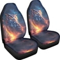 thumbnail image 3 of FOR U DESIGNS Owl Galaxy Pattern Car Front Seats Cover Sets for Women Men Breathable Bucket Seat Cover Interior Covers for Vehicle SUV Truck Sedan-Pack of 2, 3 of 7