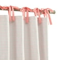 thumbnail image 6 of Ecologee Jill 100% Blackout Tie Top Single Indoor Curtain Panel, Coral, 38" W x 63" L, 6 of 7