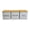 White, variant on Eqslft 3 Pack Tea Sugar Coffee Container Set, Kitchen Canister Tins with Bamboo Lids, Stackable Square Kitchen Storage Container