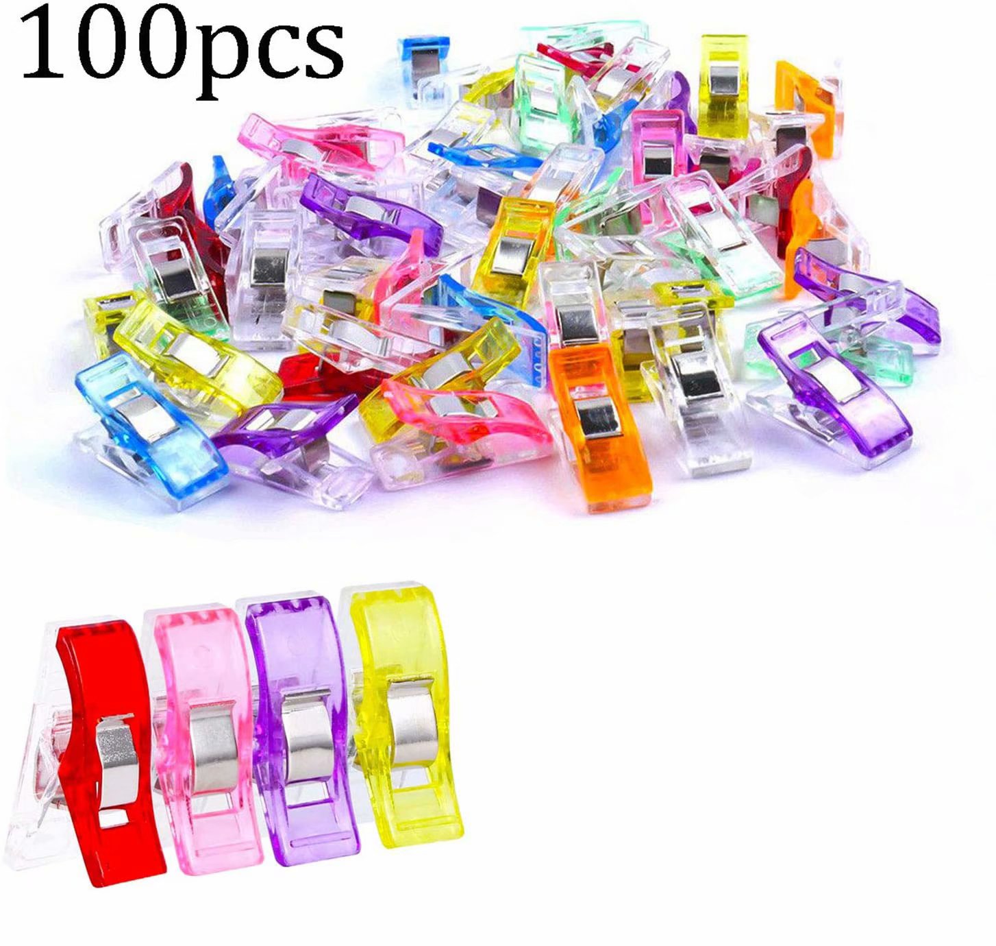 100 cs sewing clips, Wonder clips, plastic sewing clips Walmart Canada