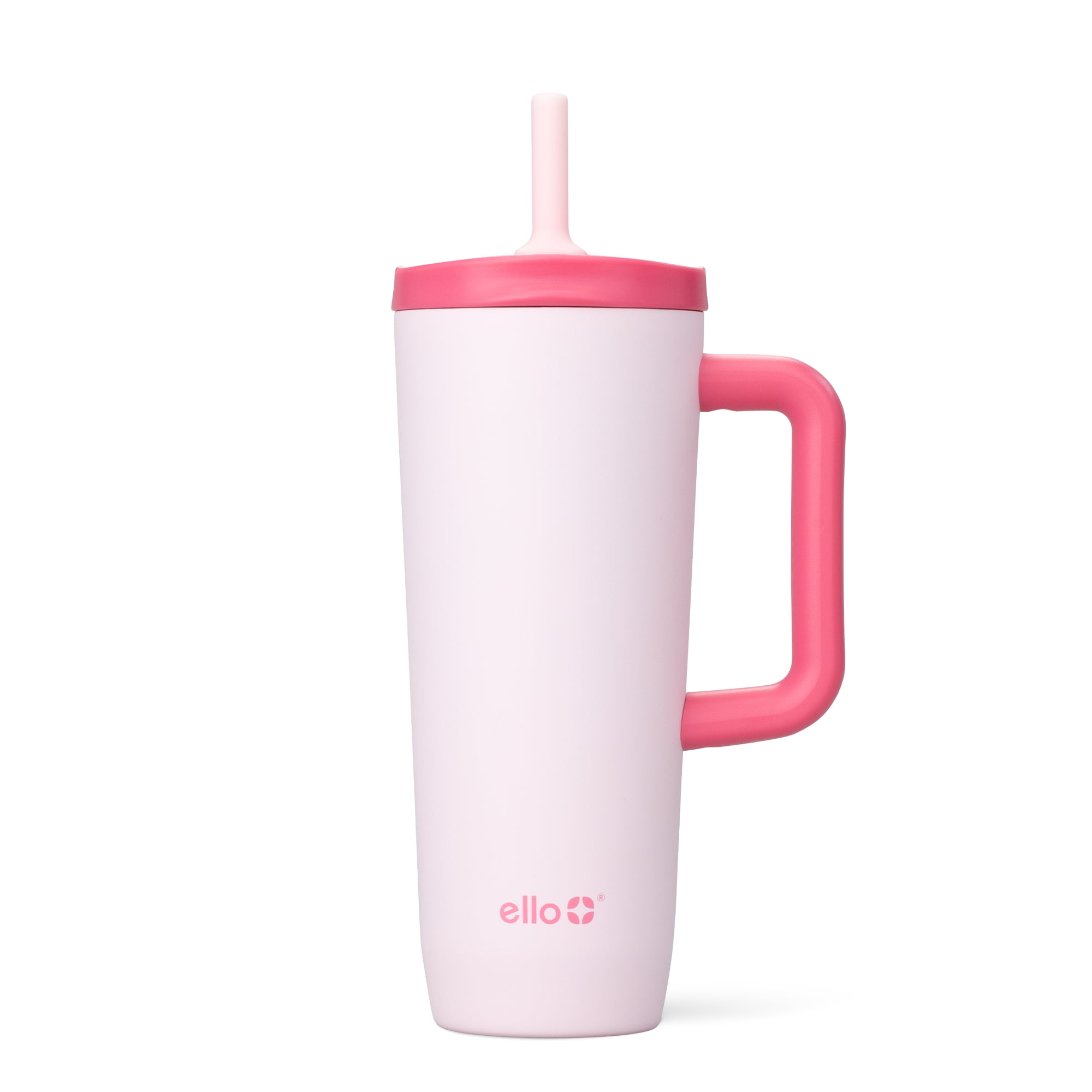 Ello Ultra Clean 24oz Insulated Leak-Proof Lid Tumbler with Sling, Strawberries