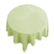 CuiLiyq Plaid Ruffled Table Cloth, 59.1" x 39.4" Rectangular Cover with Lace and Checkered Floral Design, for Picnic Living Room Decor (Green)