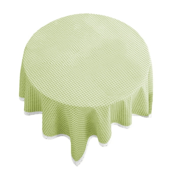 JoyMoreHome Christmas Checkered Table Cloth, 39.4x59.1 Inch Cotton Linen Tablecloth, for Dinning Tables, Cafes, Restaurants